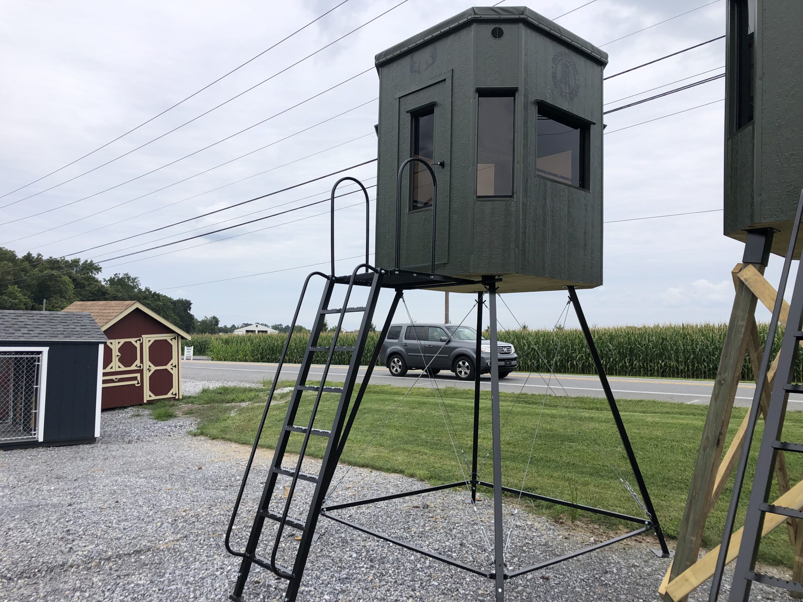 6x6 octagon deer blind with stand