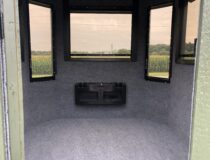 inside of 6x6 octagon deer blind