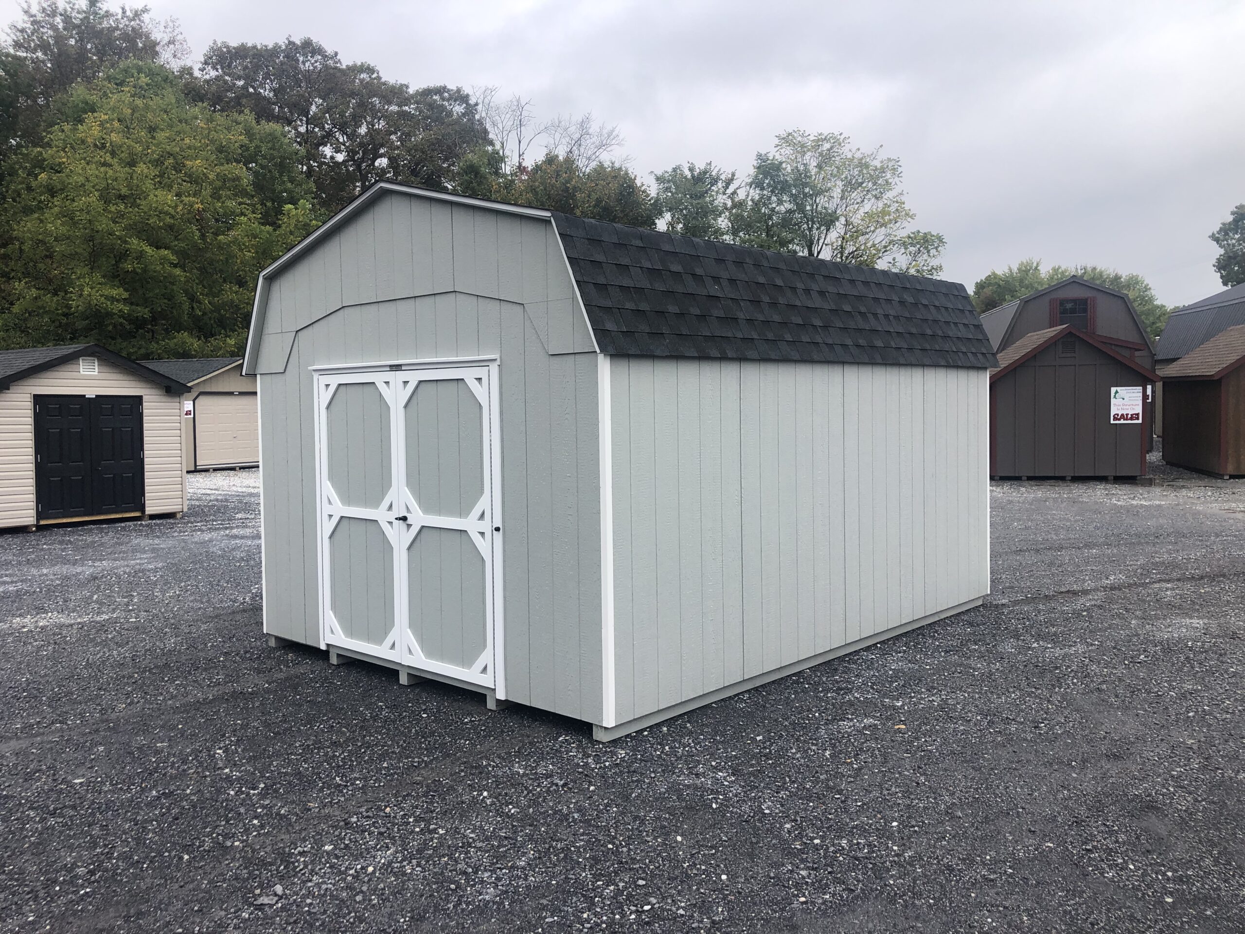 12x16 wooden Dutch barn storage shed