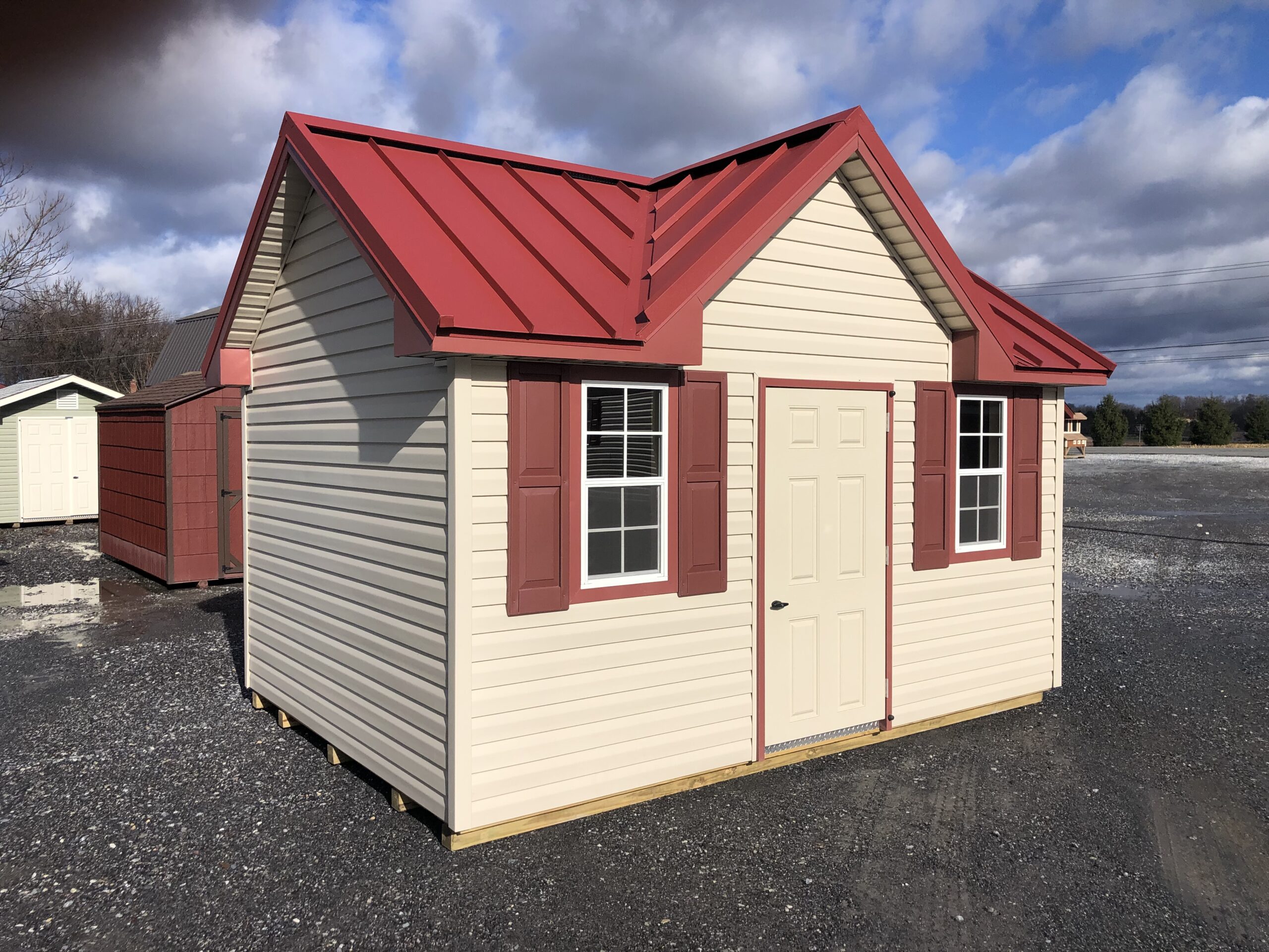 10x14 vinyl Victorian storage shed