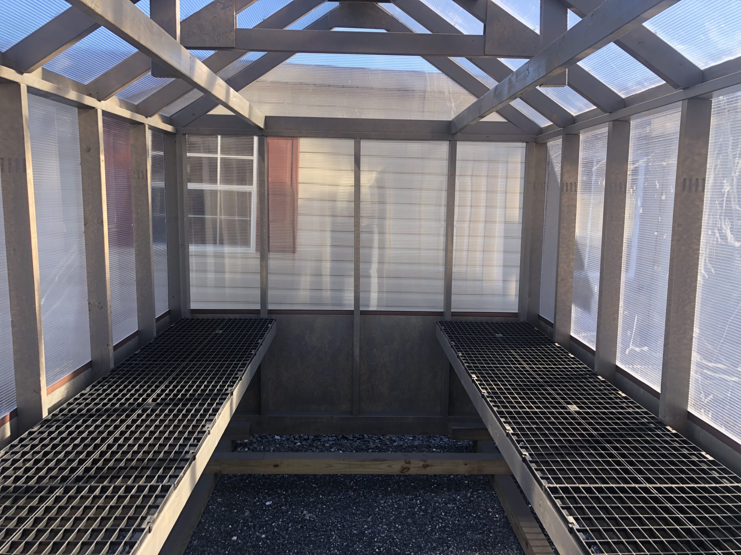 Inside of 8x12 Green house