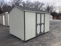 8x12 wooden peak side storage shed