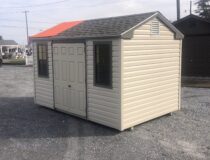 8x12 vinyl peak side storage shed