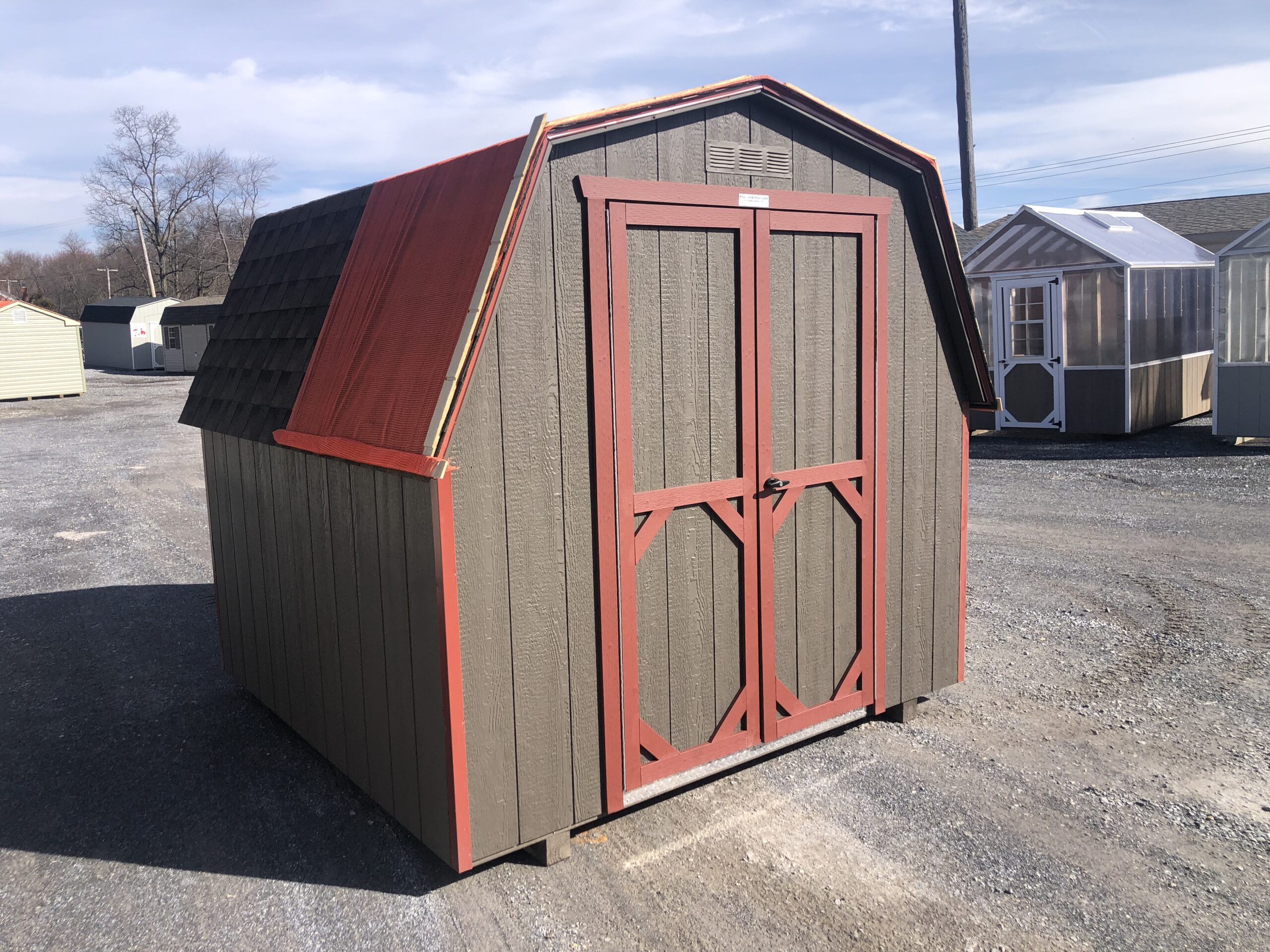 8x8 Mini barn storage shed