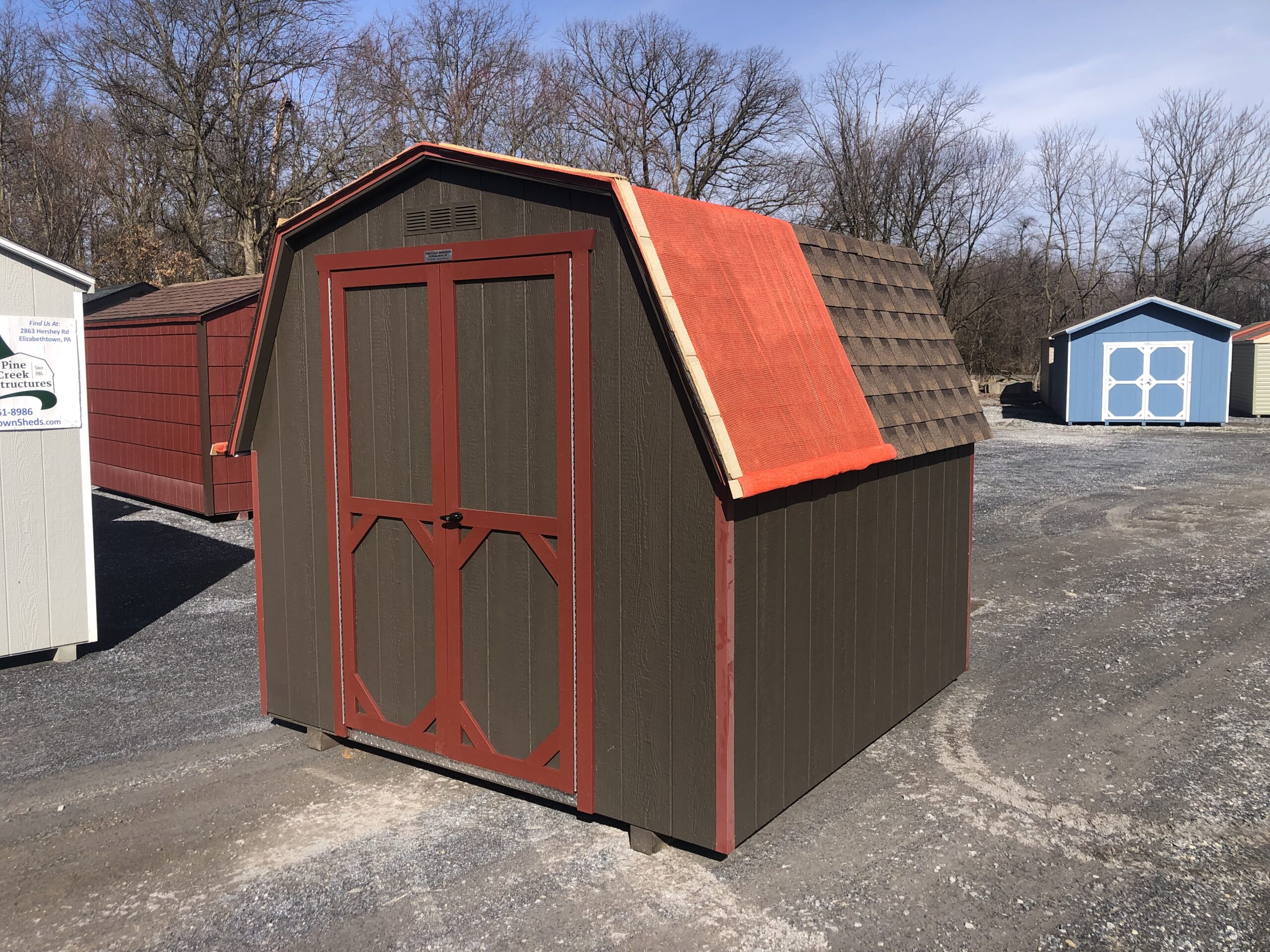 8x8 Mini barn storage shed