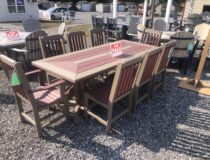 Poly 40"x96" table and chairs