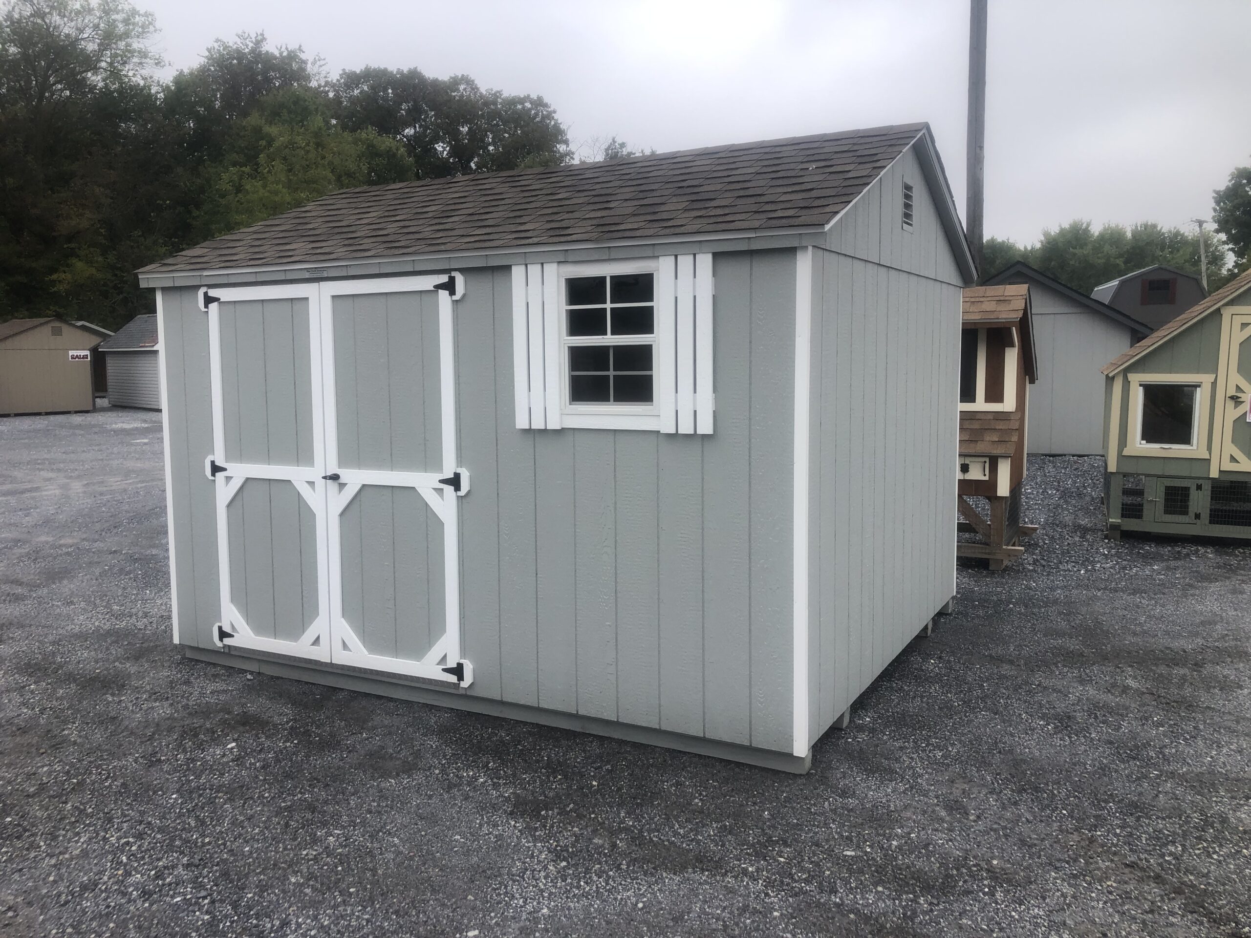 10x12 Peak side storage shed