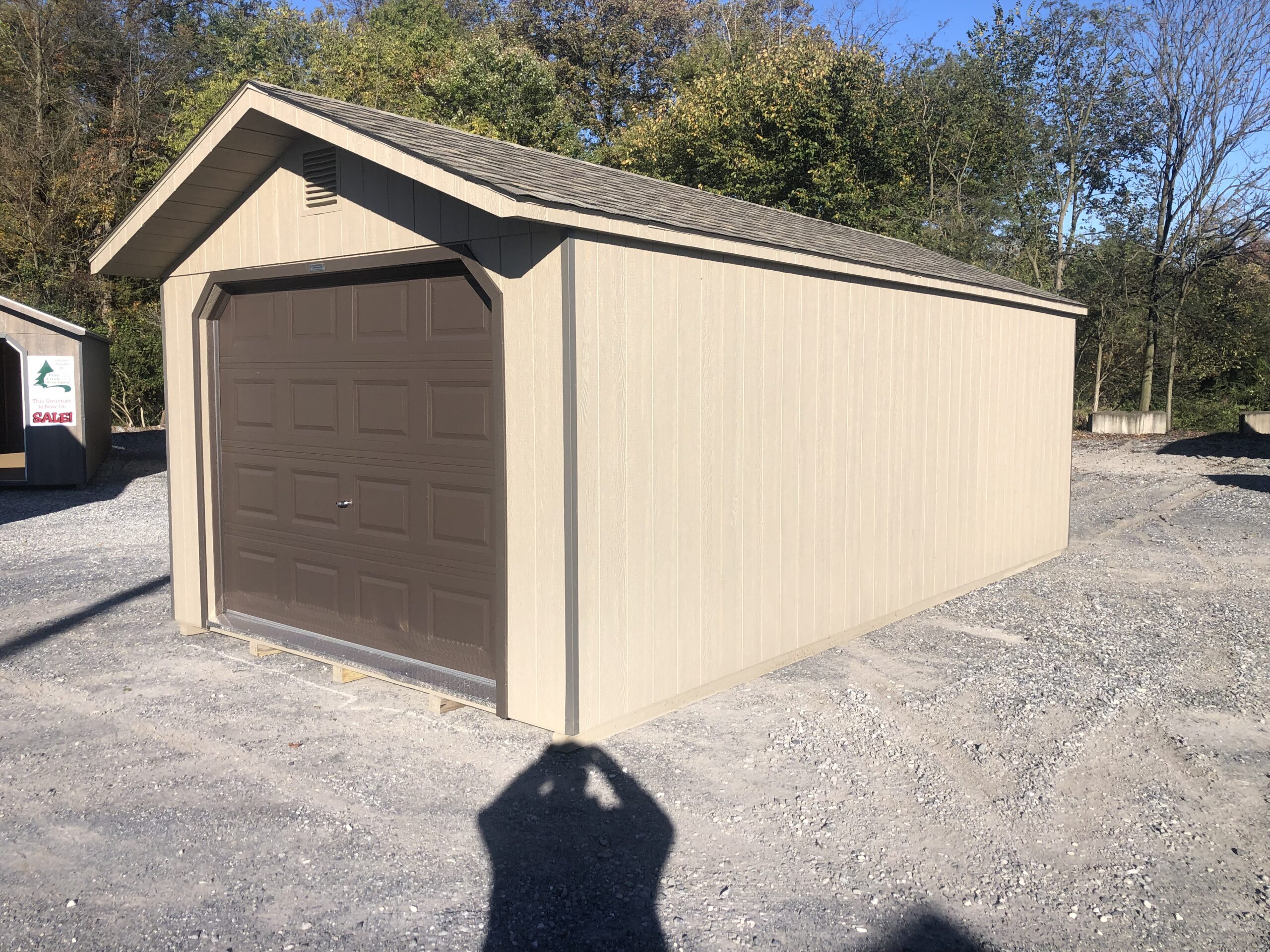 12x24 Peak 1 car garage