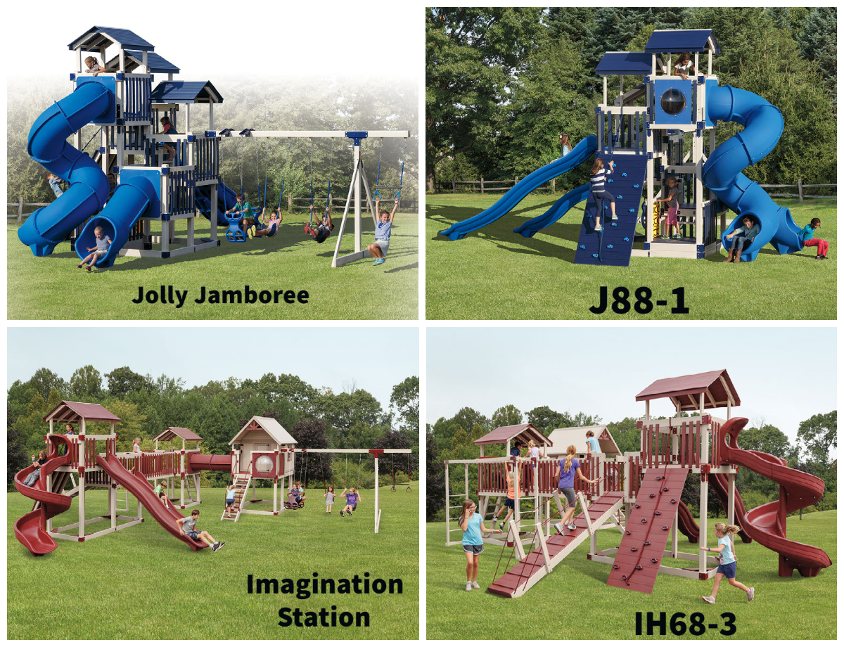 Imagination Station & Jolly Jamboree Swing Set Packages