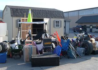 Items to store and organize in a shed