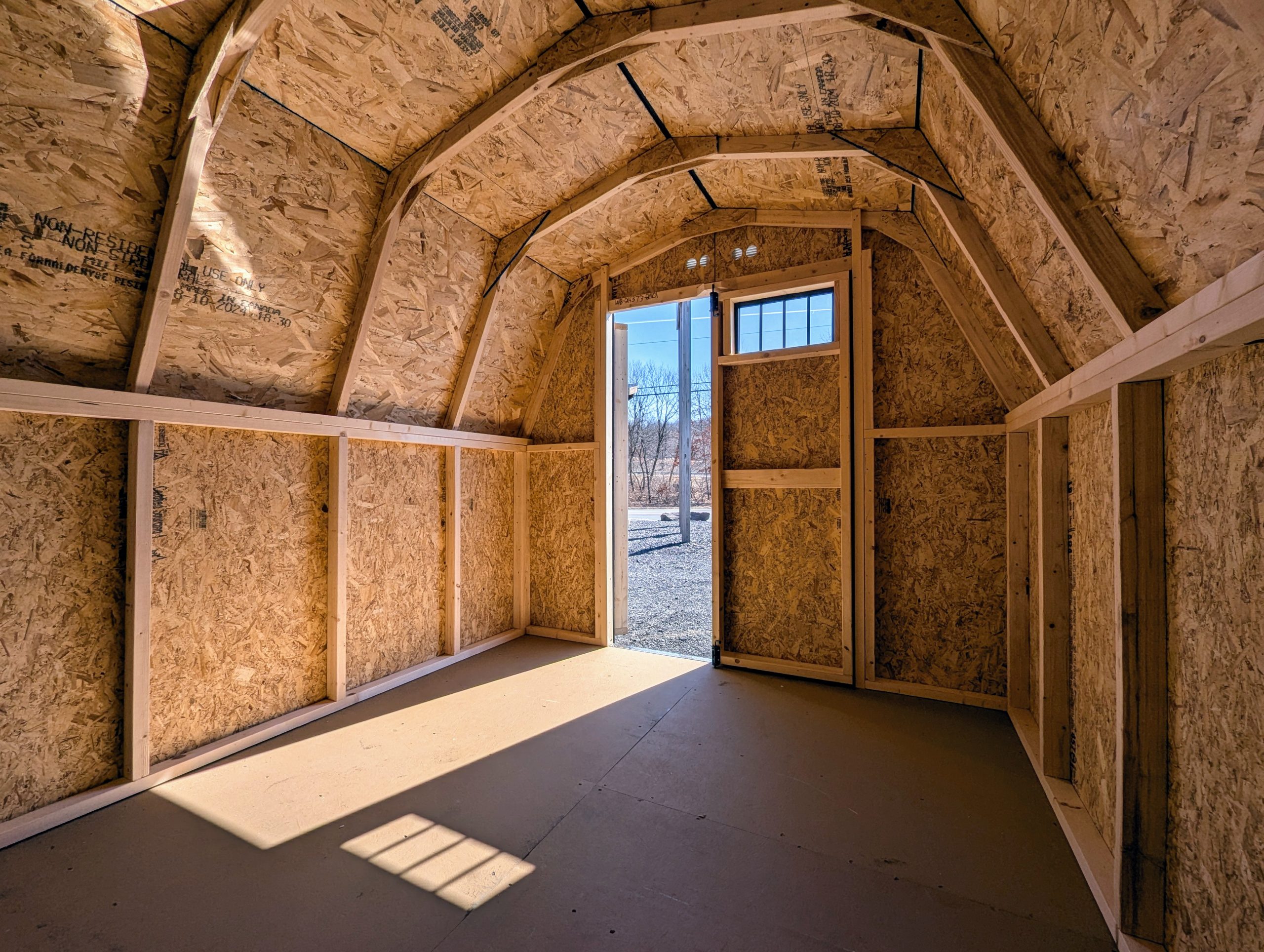 8x10 Madison Mini Barn Interior