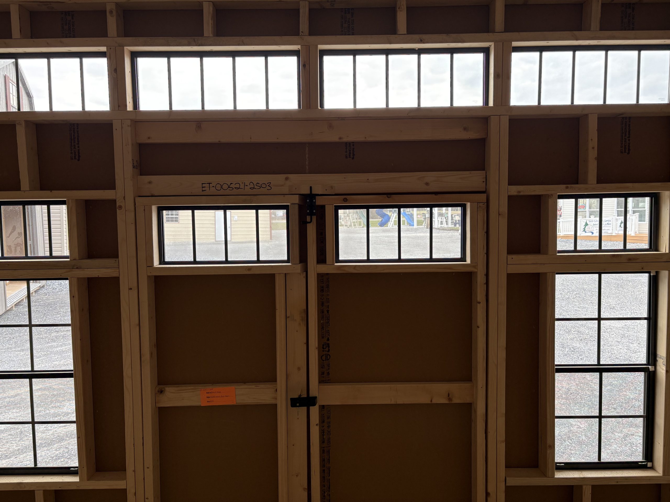 Inside of10x12 studio storage shed