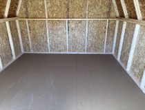 Interior of 10x12 Mini Barn Style Storage Shed