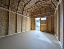 Interior of a 10x14 Madison Series Dutch shed