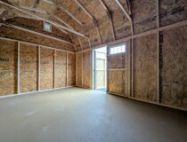 Interior of a10x14 Madison Series Dutch shed