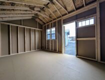 10x14 Cottage Series shed interior