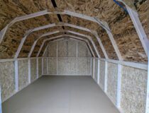 Interior of a 10x12 Madison Series Mini Barn shed