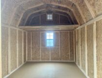 10 x 14 Madison Dutch Barn Shed w/loft - inside
