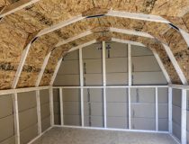 10x10 Cut Lap Madison Peak Shed Interior