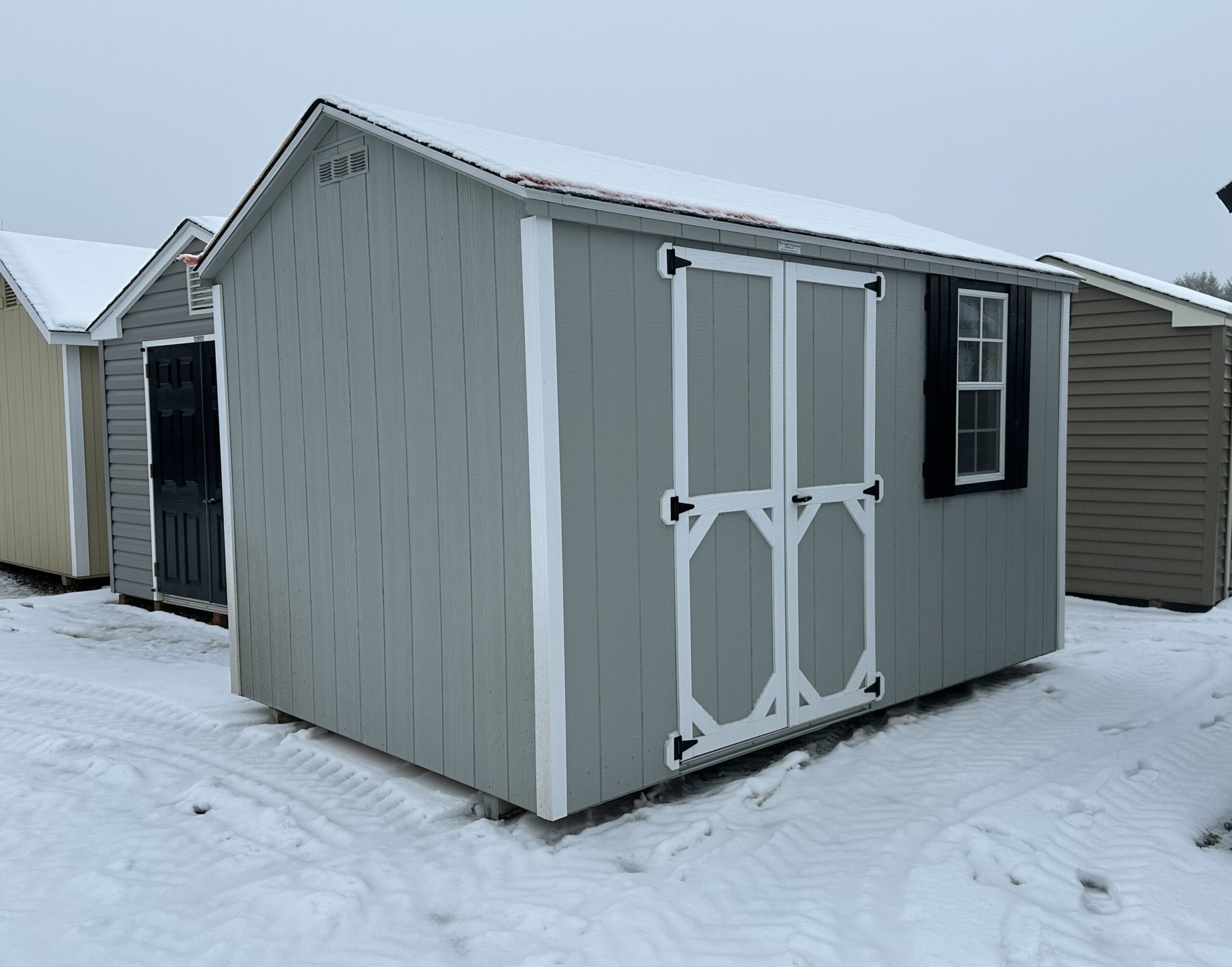 8x12 shed with 50 year siding by Pine Creek Structures of Berlin