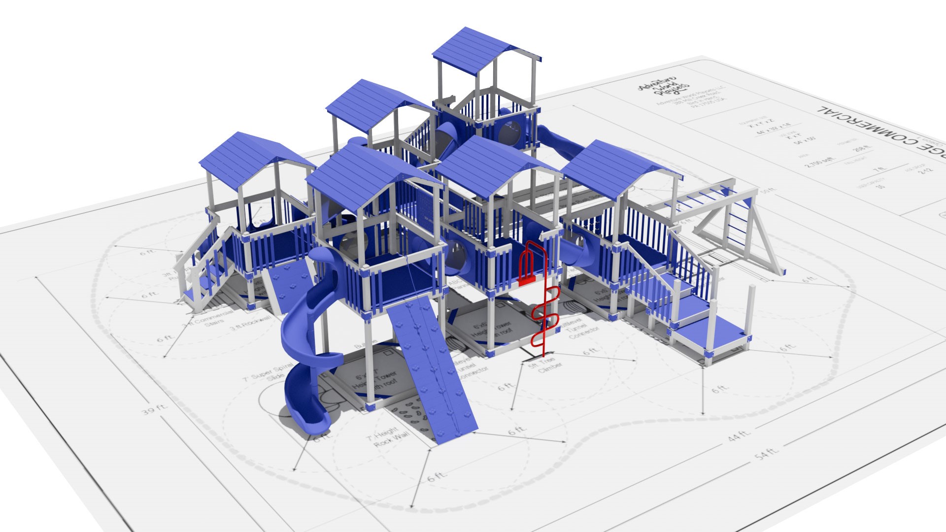 Extra large commercial swing set