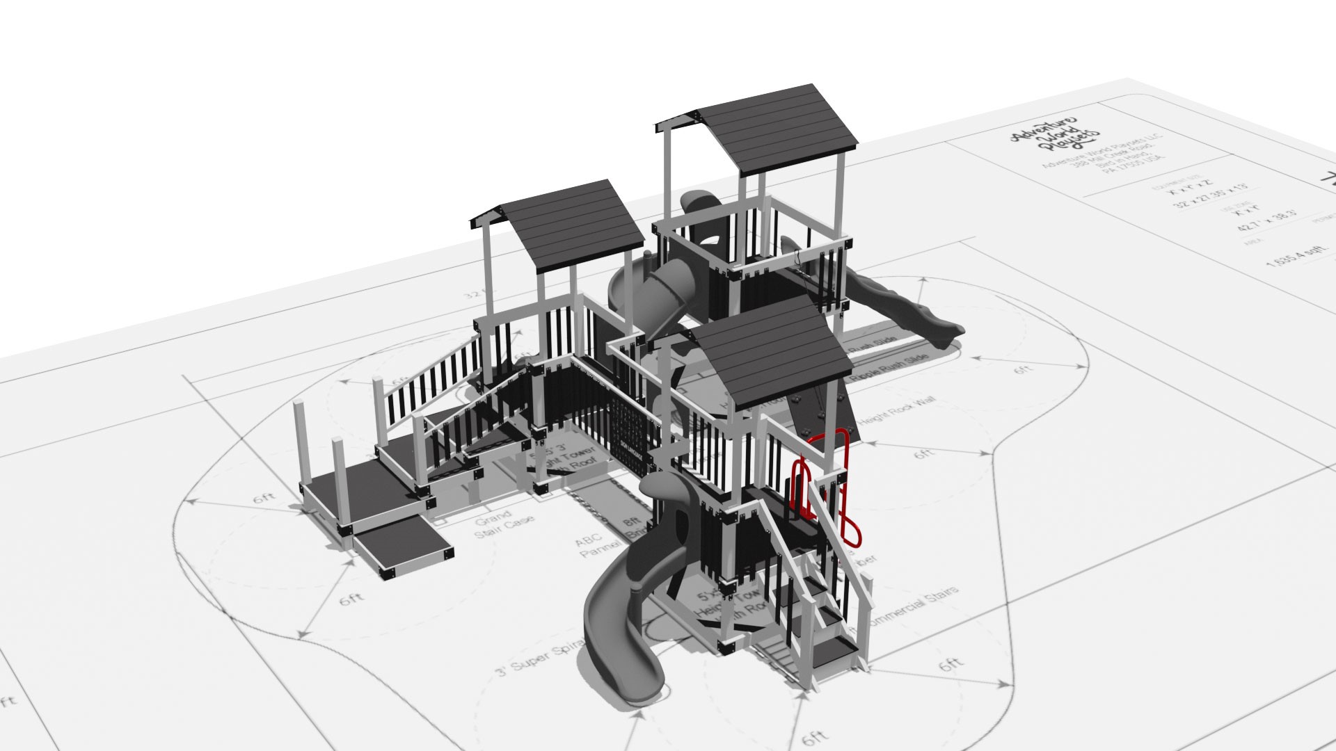 Large commercial swing set