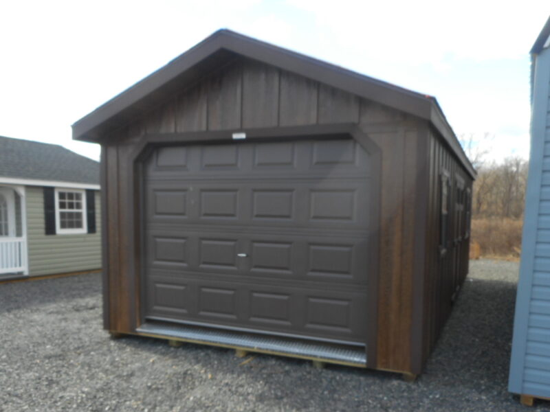 12x28 LP Board 'N' Batten Peak Garage