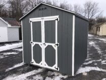 8x8 Peak front storage shed