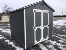 8x8 Peak front storage shed