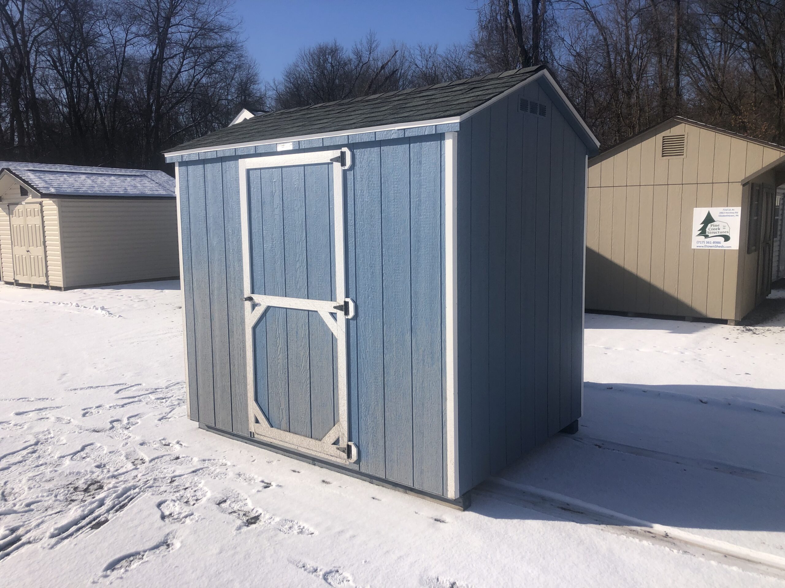 6x8 peak side storage shed