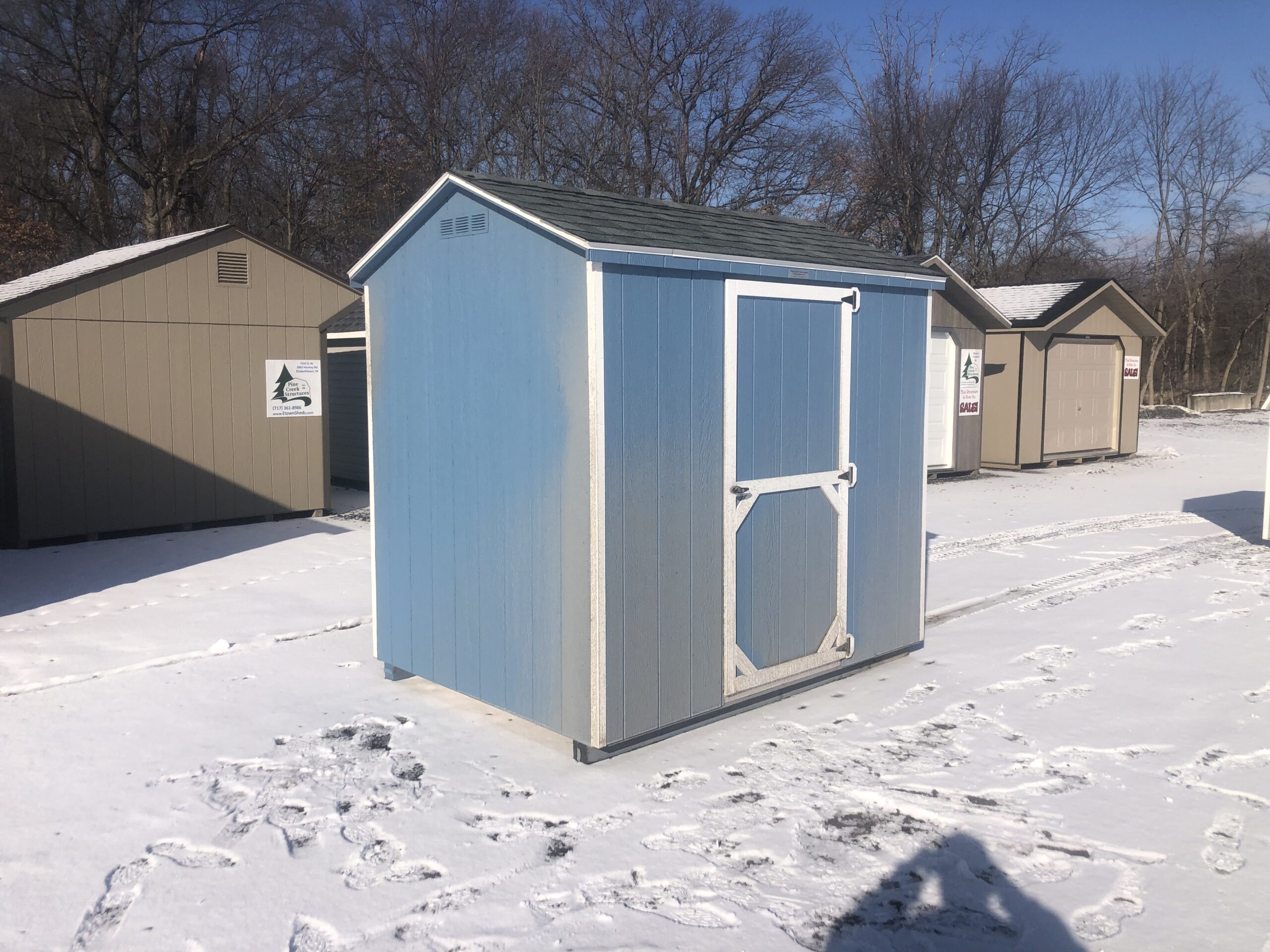 6x8 Peak side storage shed