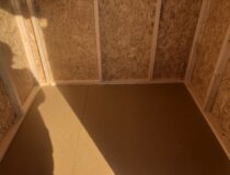 inside of 6x6 Mini Barn storage shed