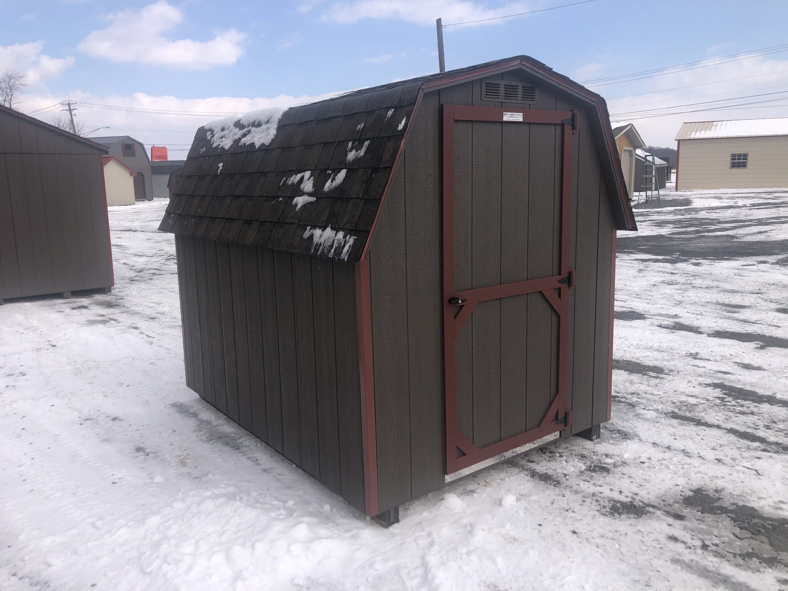 6x8 mini barn storage shed