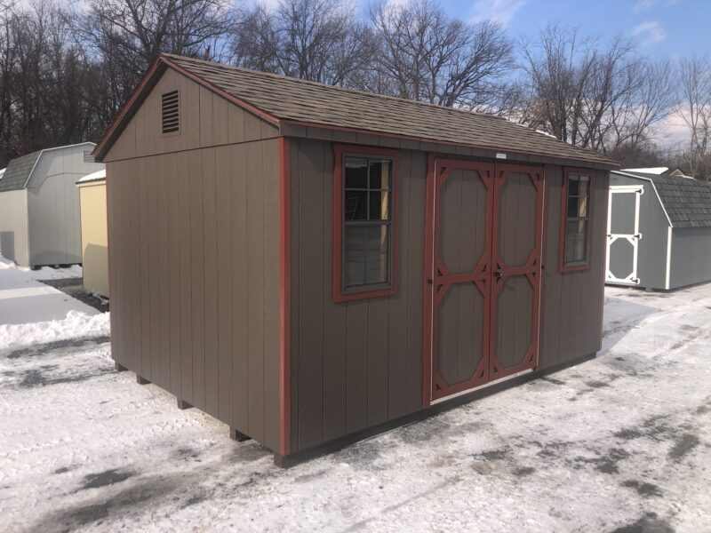 10x14 peak side storage shed