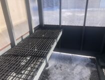 shelves inside of 6x8 green house