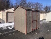 6x8 peak side storage shed
