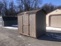 6x8 peak side storage shed