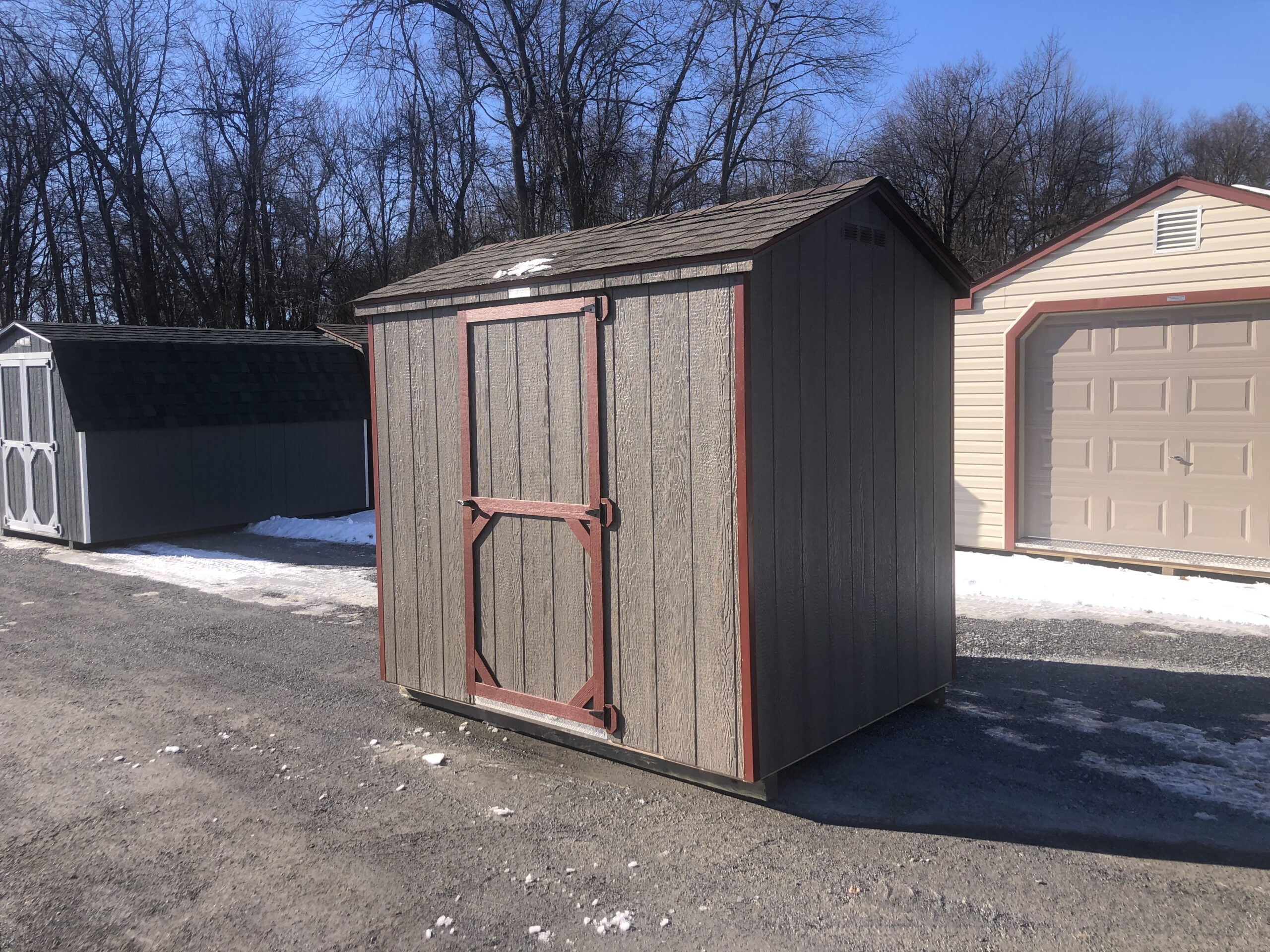 6x8 peak side storage shed