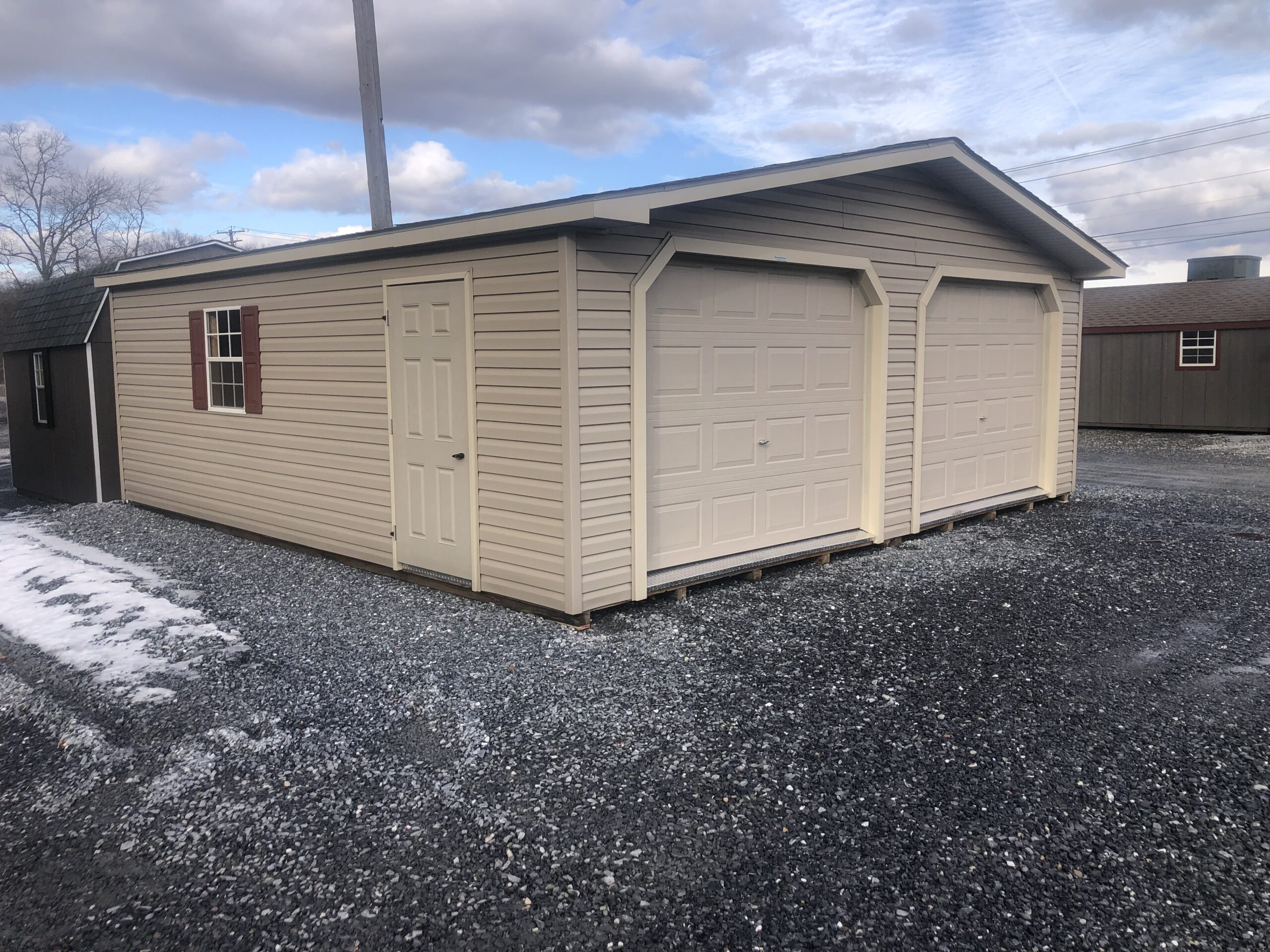 24x24 Double wide 2 car garage