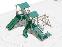 medium commercial swing set