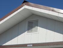 Gable End Vent On 12x24 Peak Garage with White LP Smart Side from Pine Creek Structures