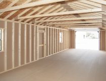 Inside - 14x40 XL Peak Style Single-Car Garage
