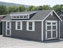 10x24 Cape Cod Style Storage Shed With A Cape Roof Dormer