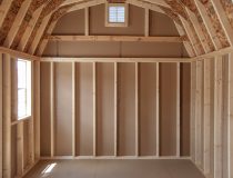 10x16 Dutch Barn Storage Shed with interior