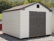 10x12 Madison Series (Economy Line) Storage Shed with peak roofline and vinyl siding
