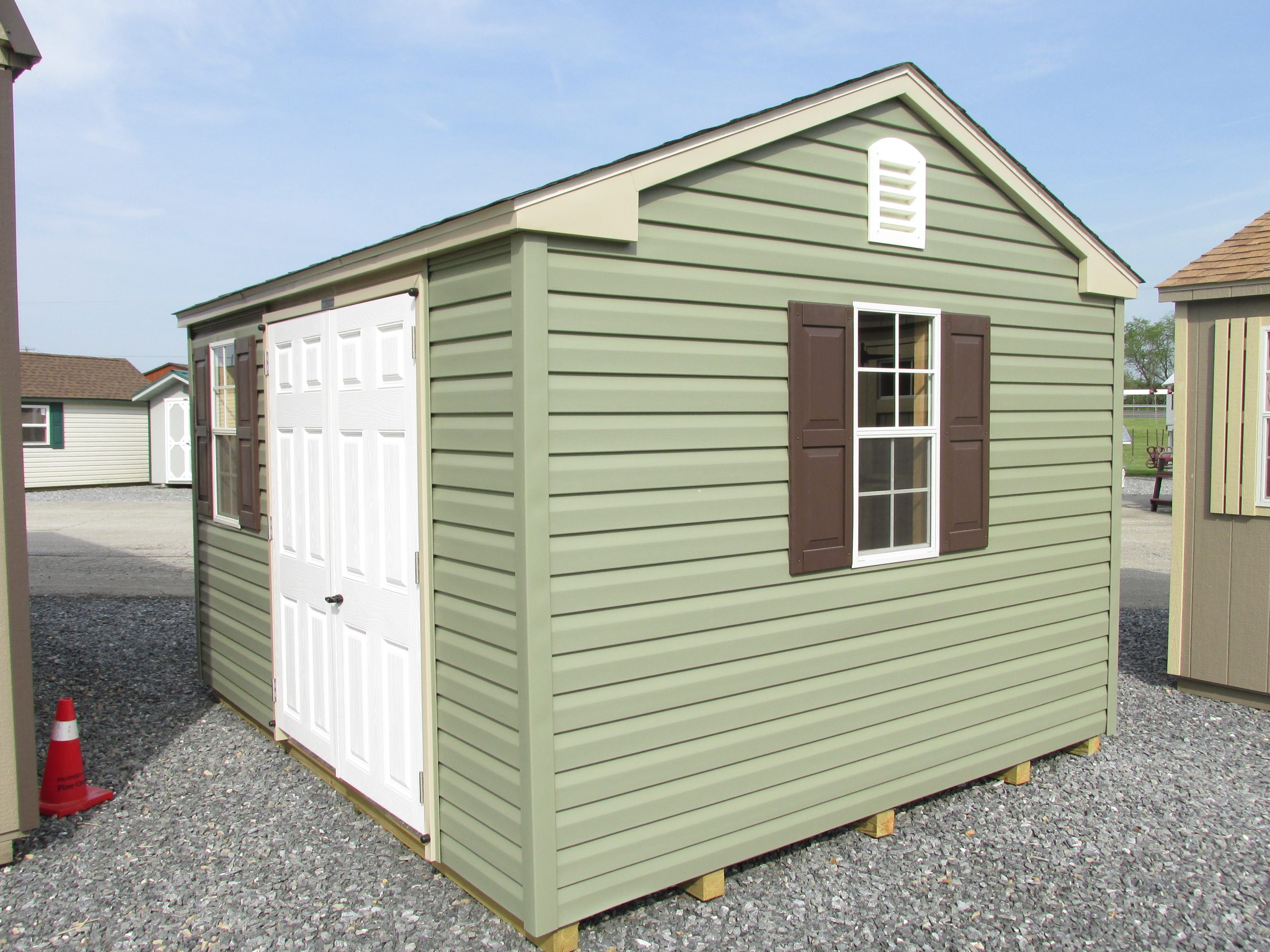 10x12 PEAK SIDE VINYL SHED
