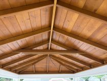 ceiling inside of pavilion