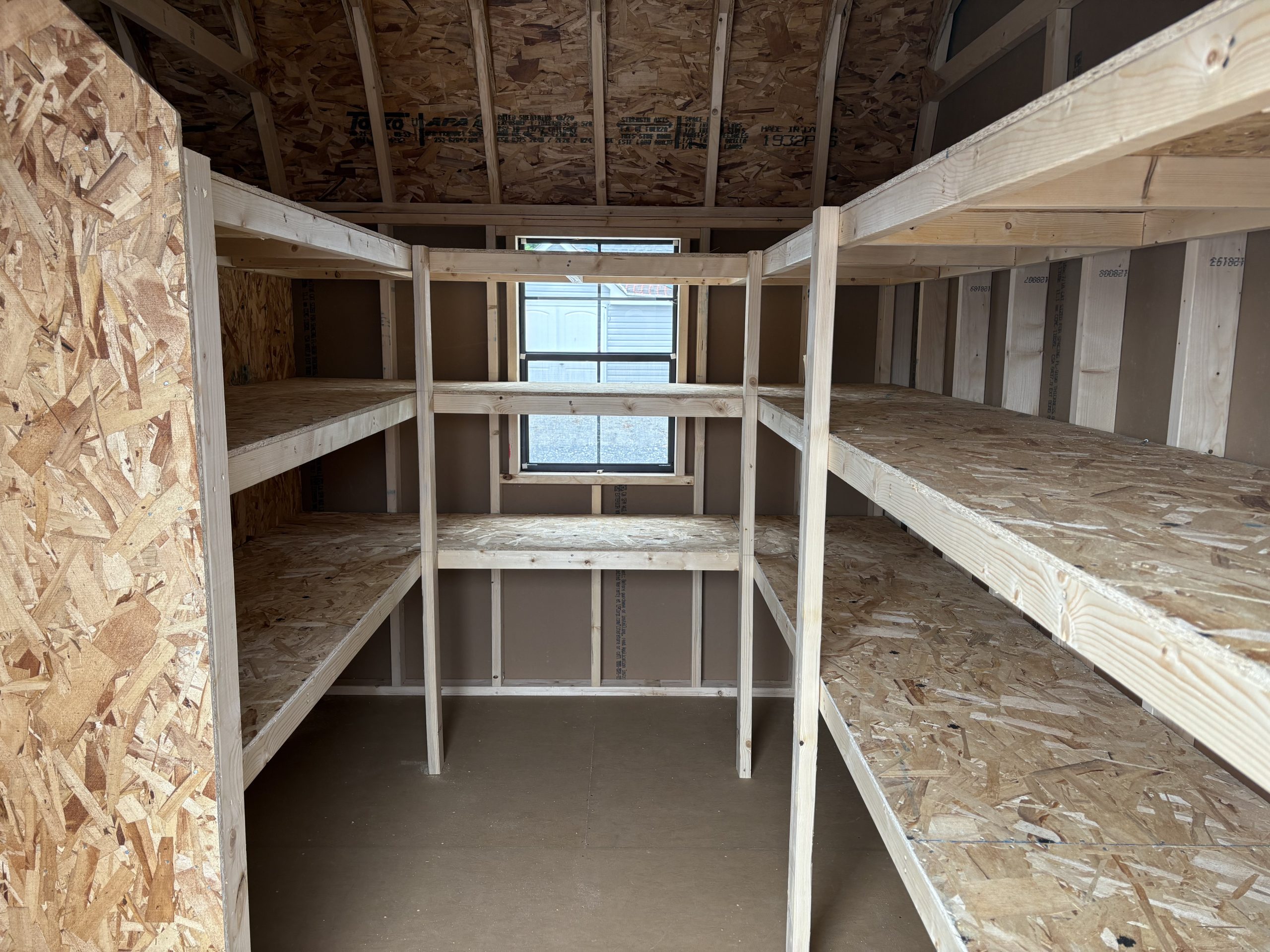 shelving inside of dutch