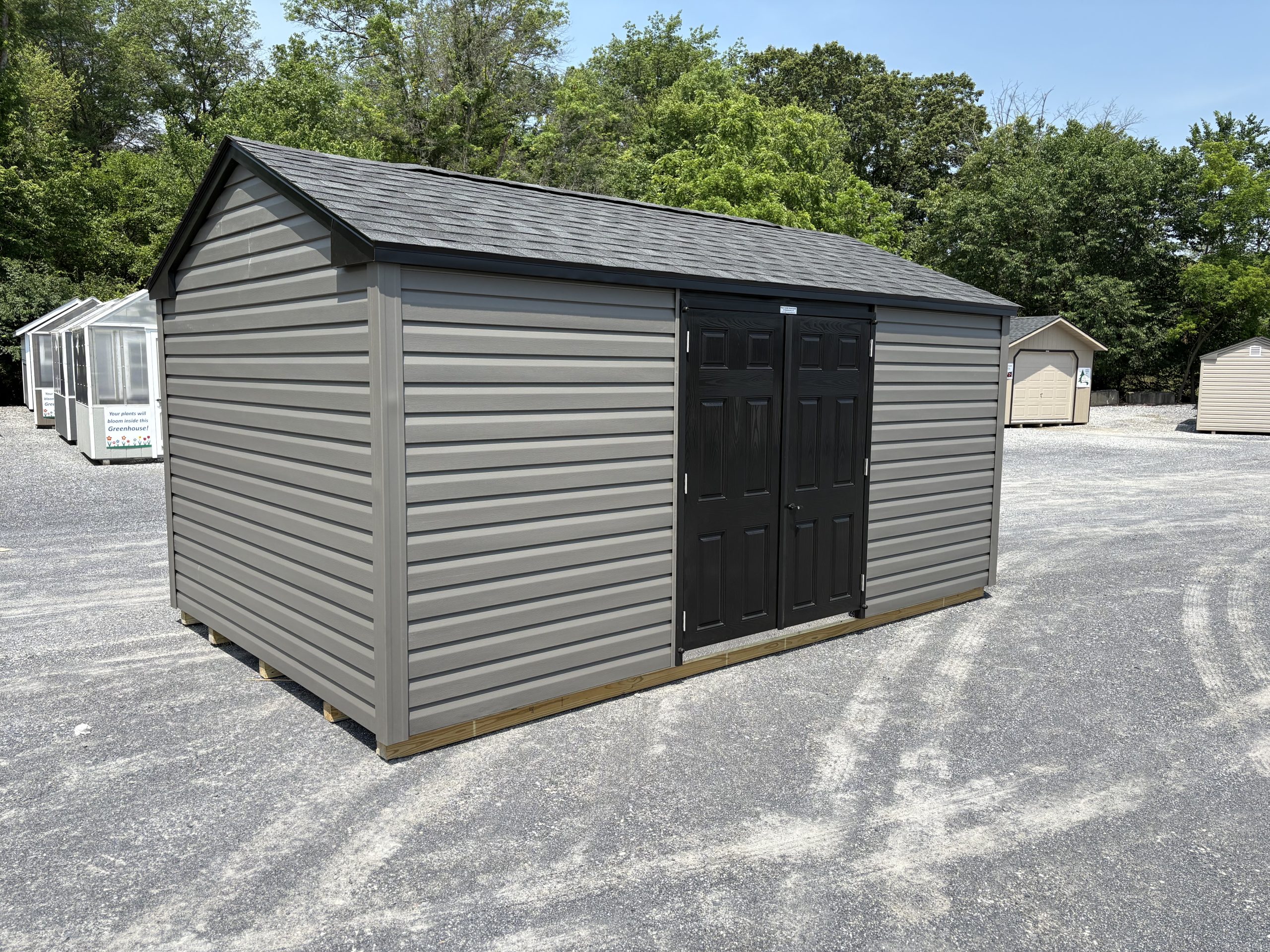 10x16 peak side storage shed