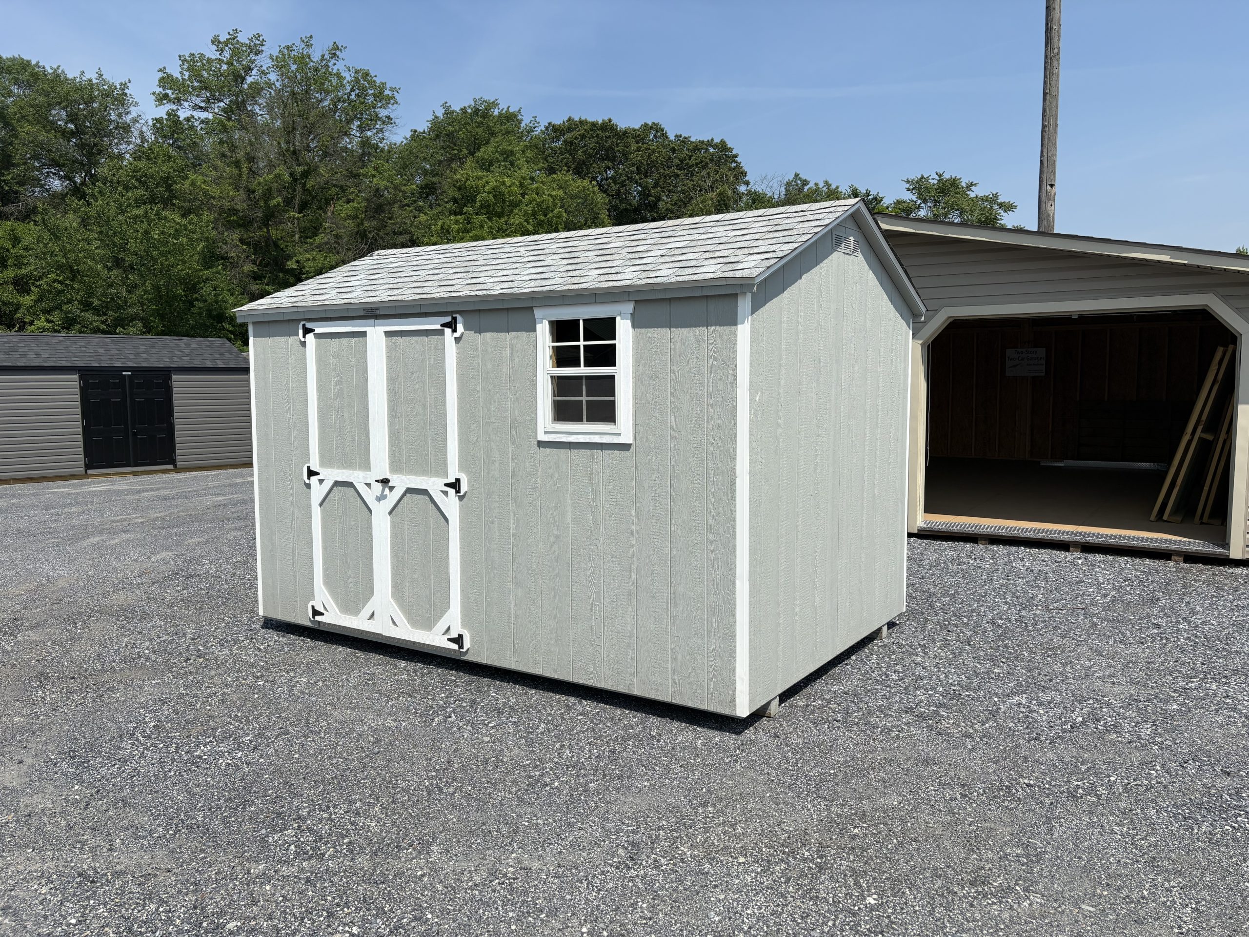 8x12 peak side storage shed